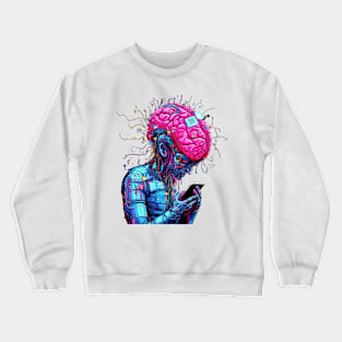 MR.BRAIN WENGoT CHiPPED Crewneck Sweatshirt